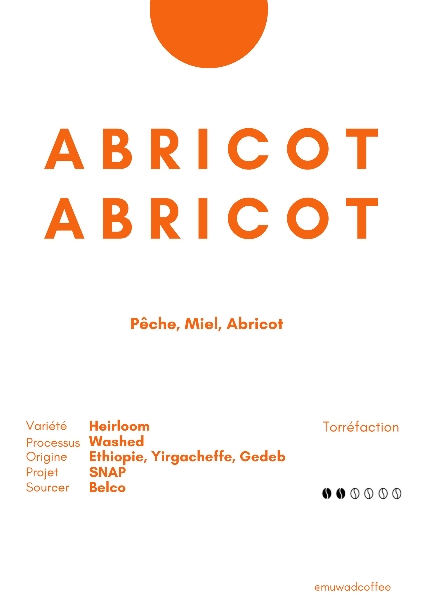 Café en grains |  Éthiopie Heirloom 🍑